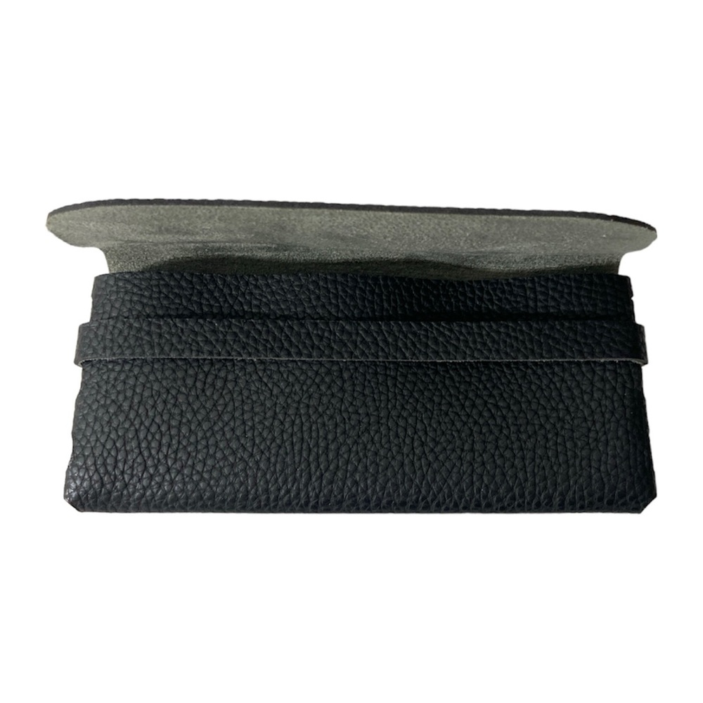 Glasses Holder Faux Leather Black Unisex Soft Flexible